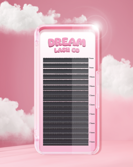 Black Flat Classic Lashes - Individual Lengths